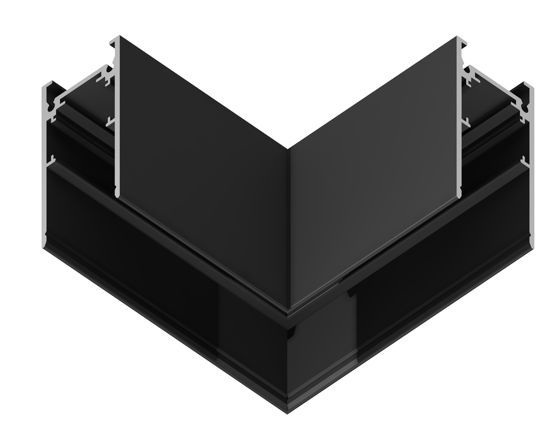 Коннектор угловой для накладного шинопровода Magnetic GL3372 BK черный коннектор угловой для накладного шинопровода 85*85*H53.7