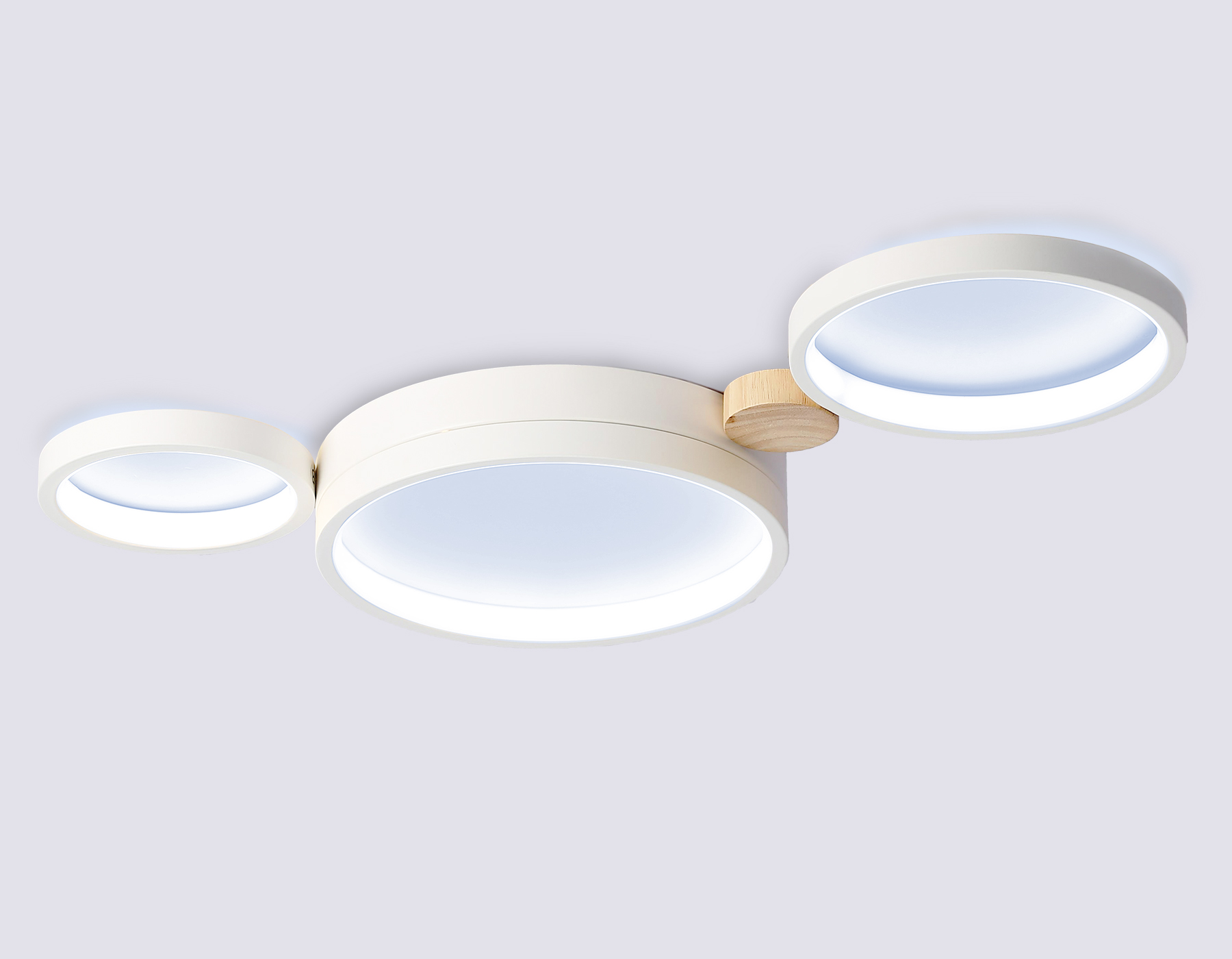 Настенно-потолочный светодиодный светильник с пультом FL4812/3 WH белый 3000K-6400K 45W 620*290*55 (ПДУ ИК)