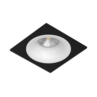 Встраиваемый светильник под сменную лампу Ledron AO1501091 SQ Black-White (9662)