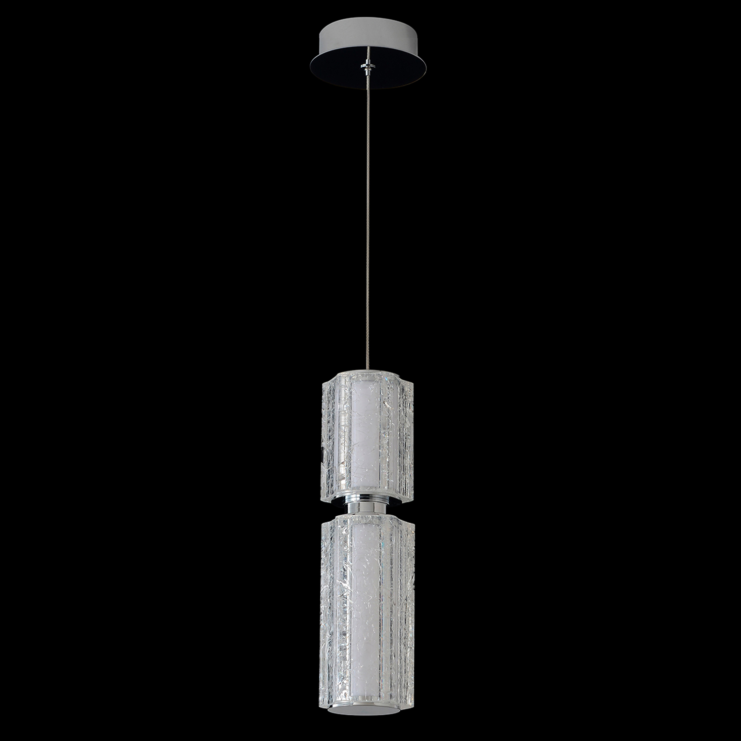 Светильник подвесной Crystal Lux ANTIQUE SP23W LED CHROME