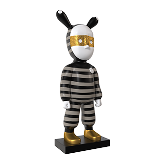 Дизайнерская статуэтка Бандит Grey (9359)