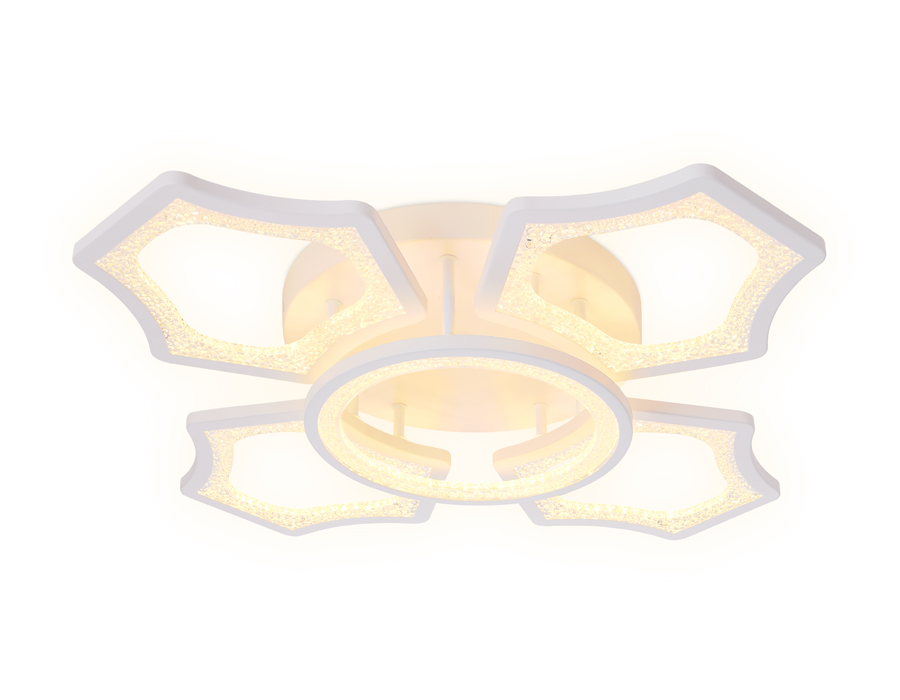 Потолочный светодиодный светильник с пультом FA575/4+1 WH белый 106W 620*620*120 (ПДУ РАДИО 2.4G)