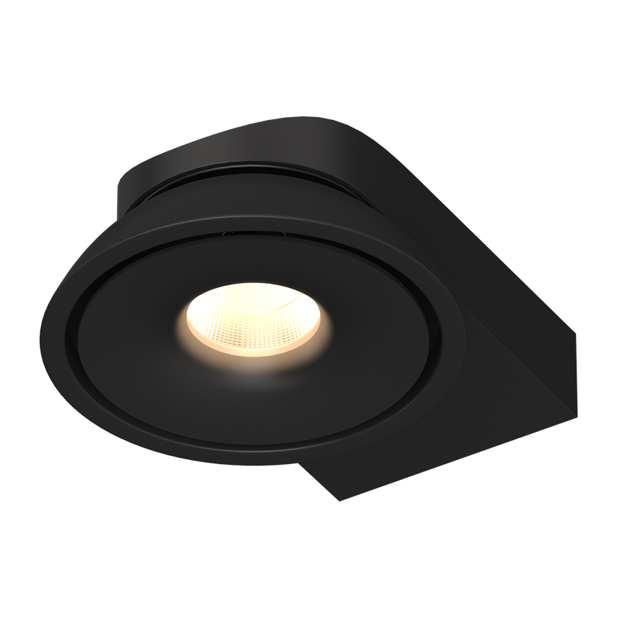 Накладной поворотный светодиодный светильник Ledron ORBIT SLIM Black (2774)