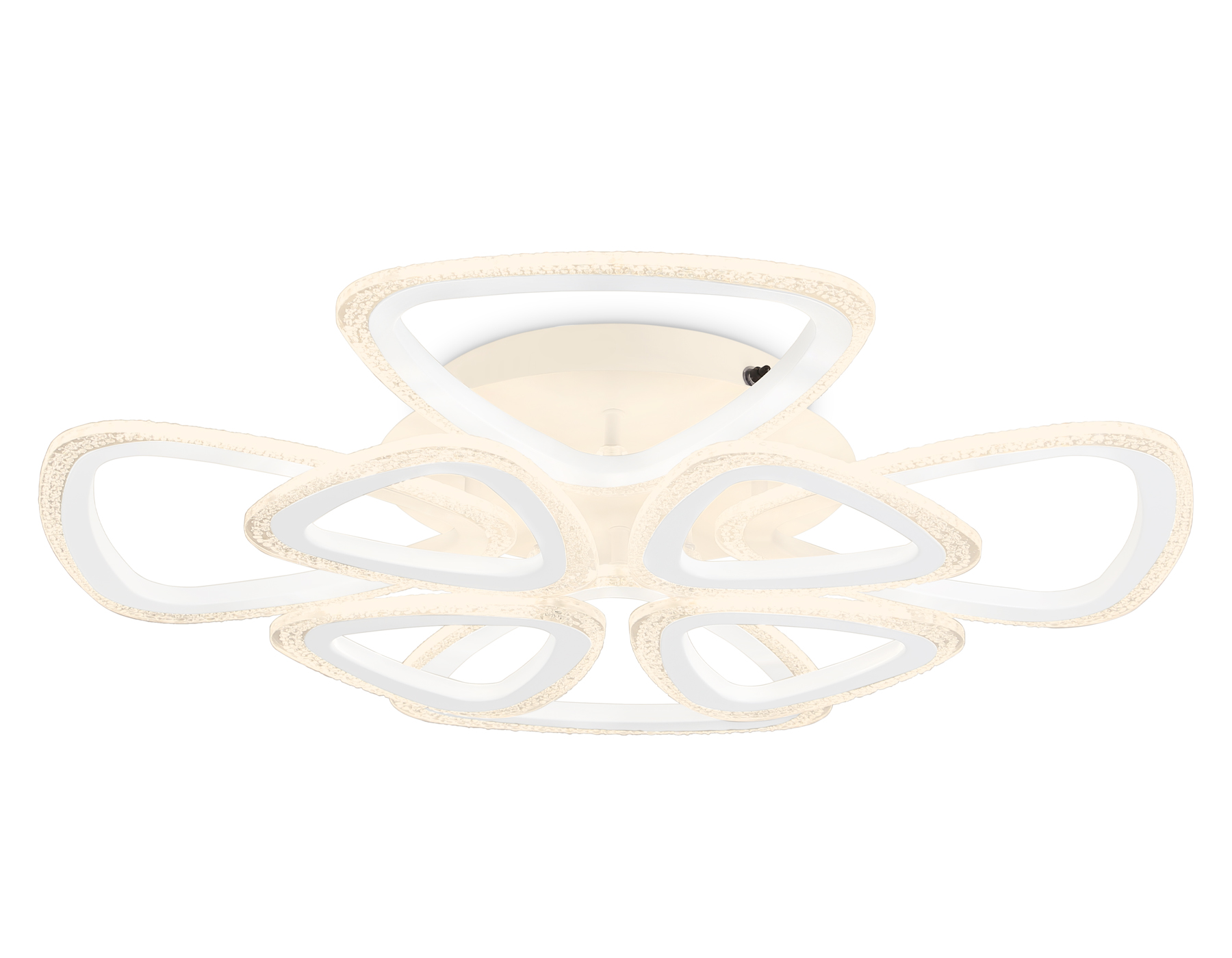 Потолочный светодиодный светильник с пультом FA4515/4+4 WH белый 106W 4200K/3000K/6400K D640*125 (ПДУ ИК)