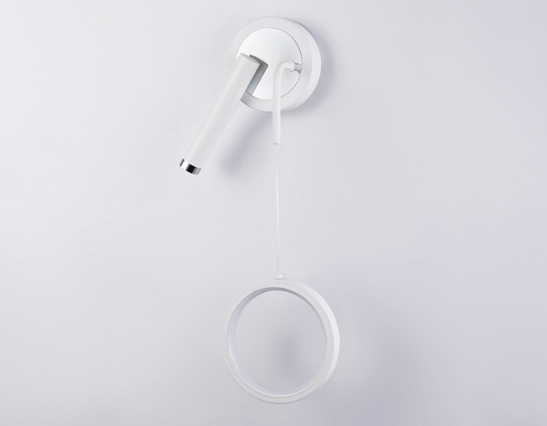 Настенный светодиодный светильник FL51651/1+1 WH/CH белый/хром 10W 4200K 500*227*90