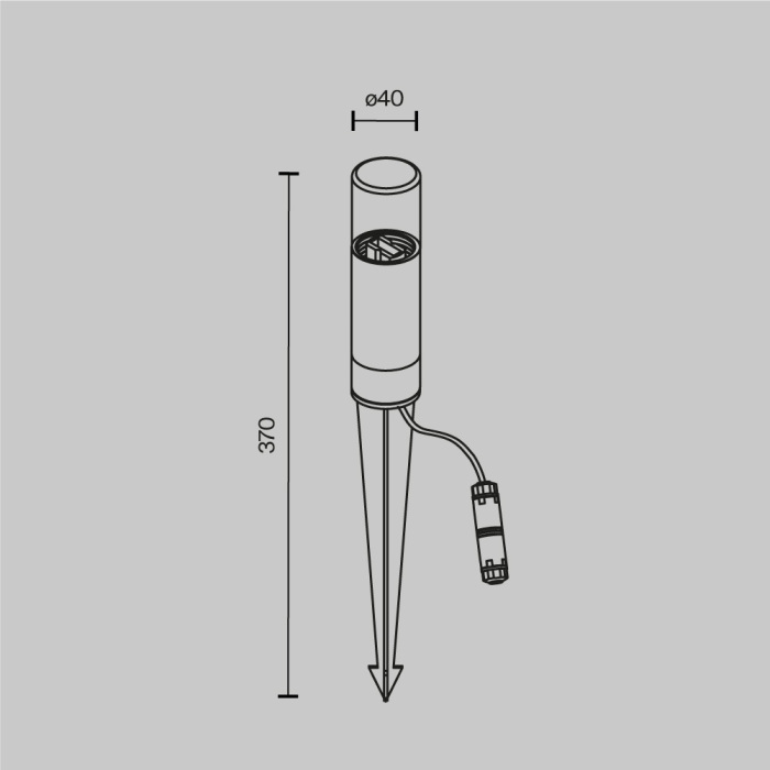 Светильник грунтовый Maytoni Glide O437FL-01GF (o437fl-01gf)