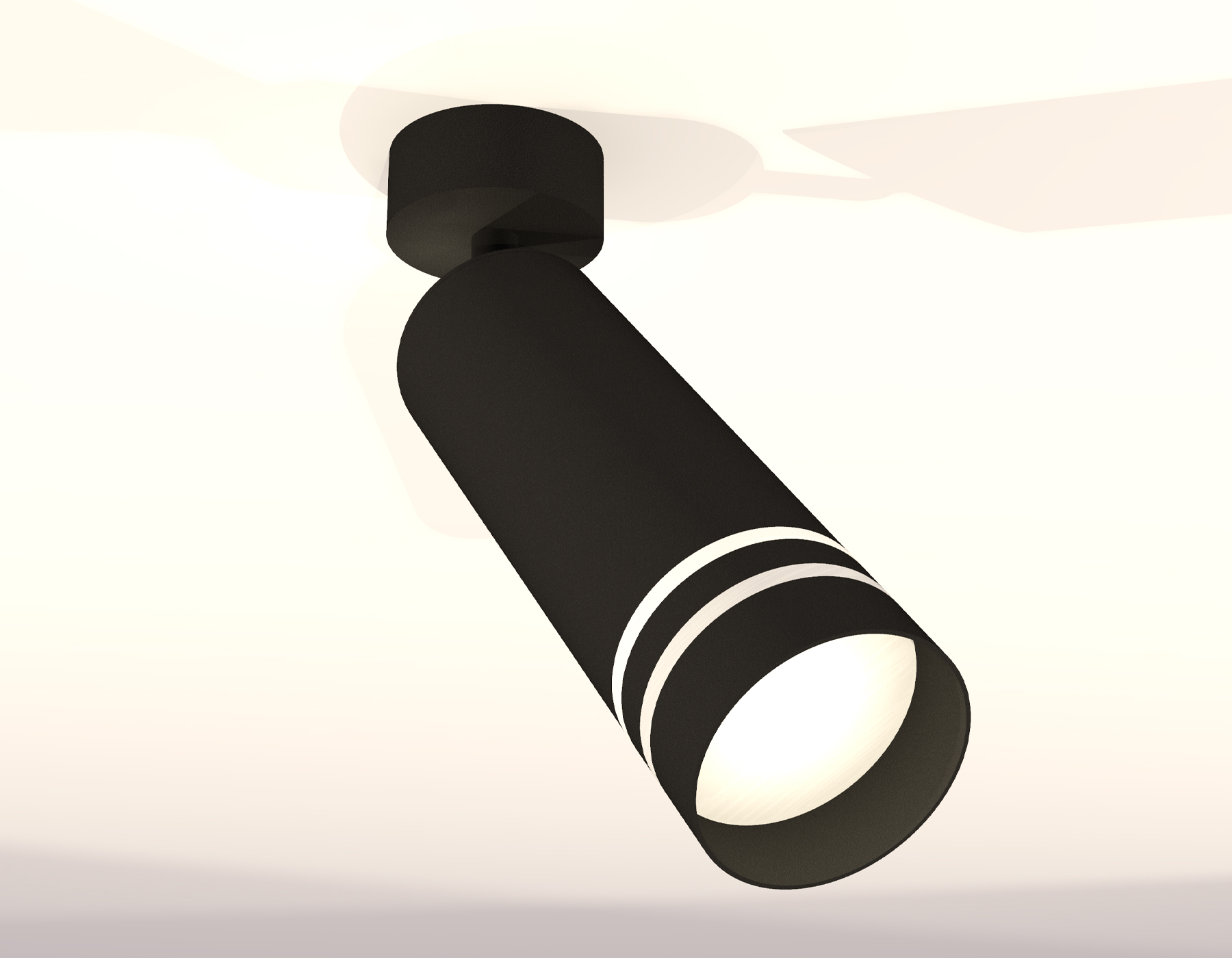 Комплект поворотного светильника с акрилом XM6343013 SBK/FR черный песок/белый матовый MR16 GU5.3 (A2210, C6343, N6236)