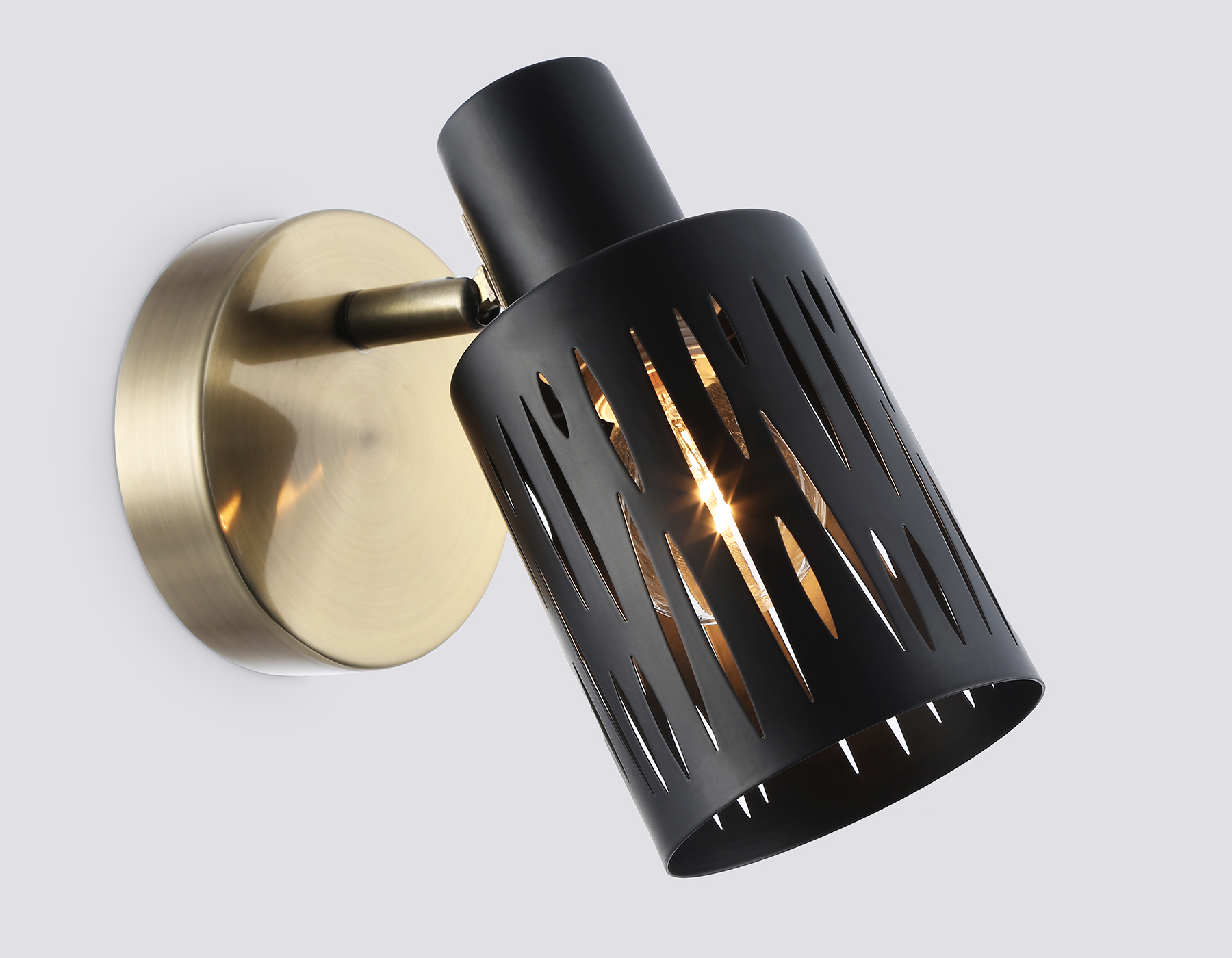 Настенно-потолочный спот в стиле лофт TR8667 BK/SB чёрный/бронза E14 max 60W 180*100*150