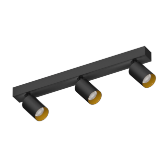 Накладной поворотный светодиодный светильник Ledron SAGITONY E3 S60 Dim Black-Gold 4000K (11123)