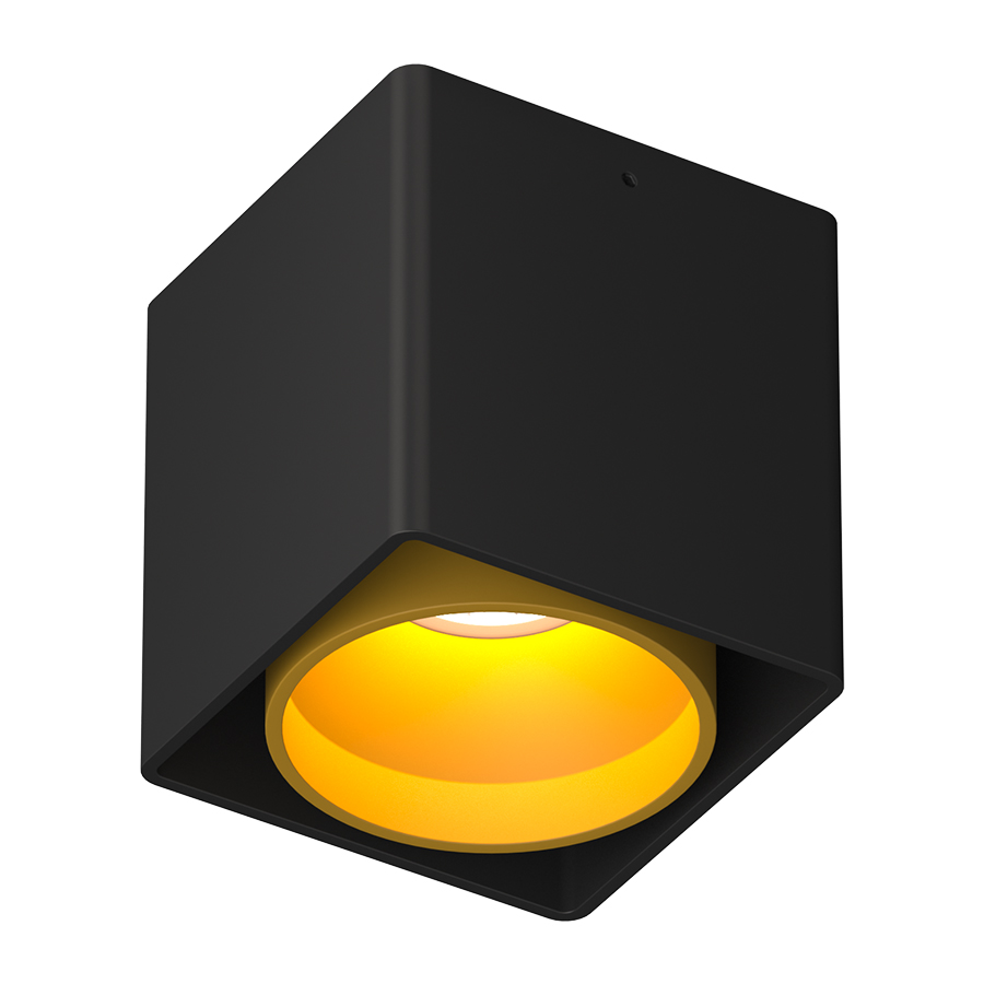 Накладной светильник под сменную лампу Ledron KEA ED GU10 Black-Gold (2807)