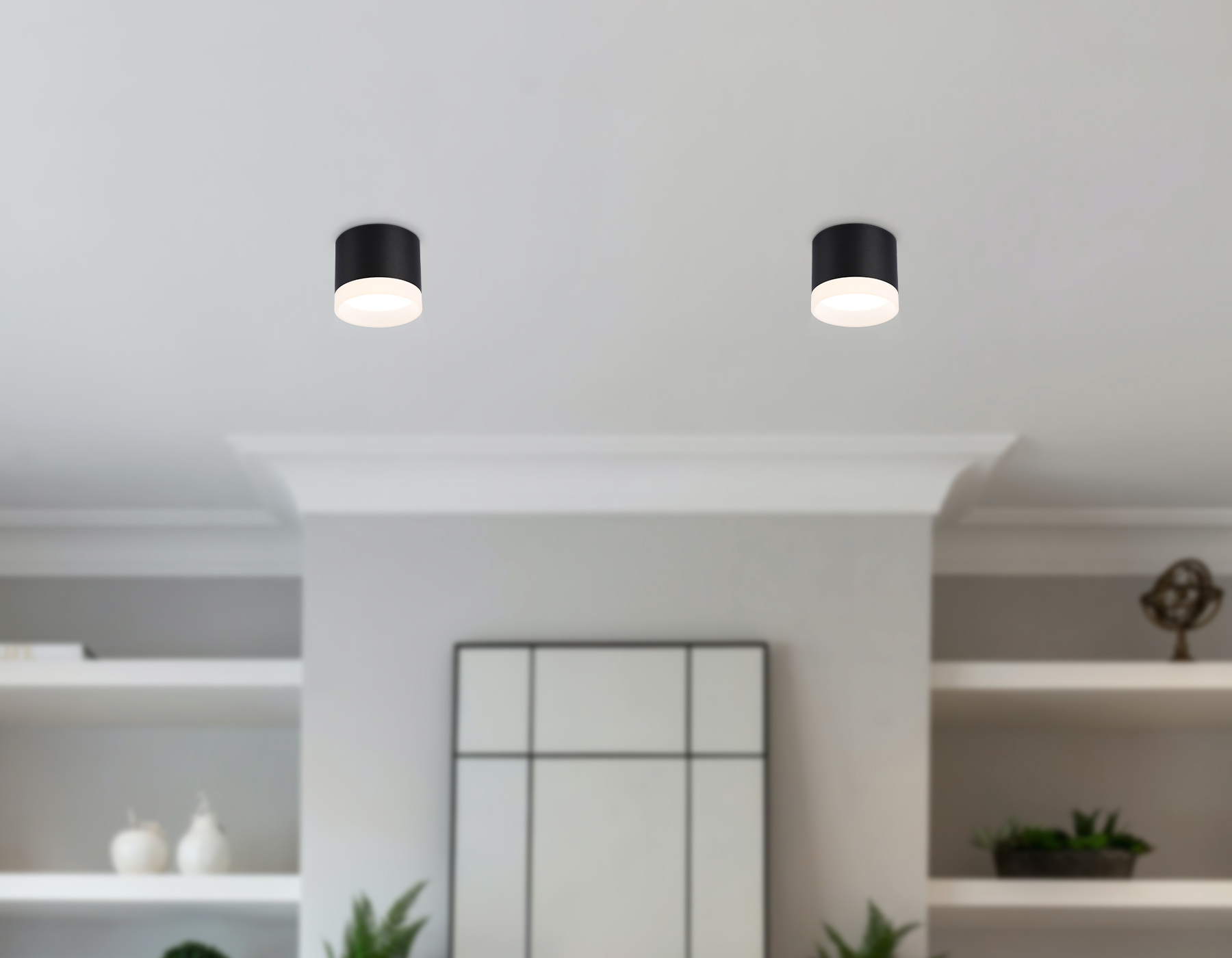 Накладной точечный светильник GX53 TN5366 BK черный GX53 D82*70