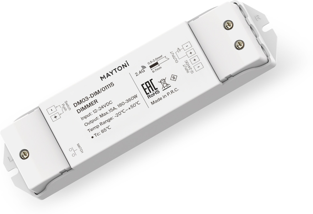 Диммер для монохромной светодиодной ленты 180Вт360Вт 01115 (01115)