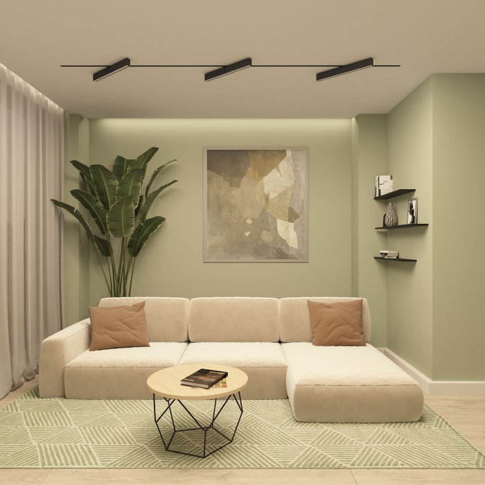 Трековый светильник однофазный 220V Denkirs Edder DK6644-BK (dk6644-bk)