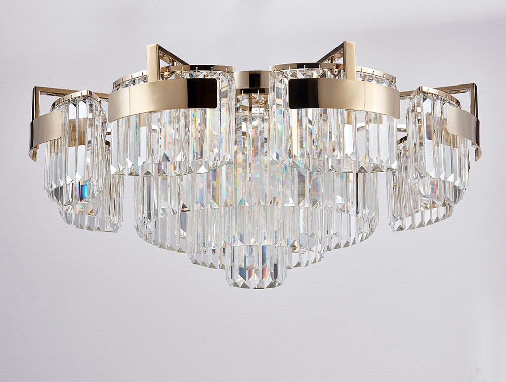 Потолочная люстра хрустальная 43566PL gold (4356_6_pl_gold)