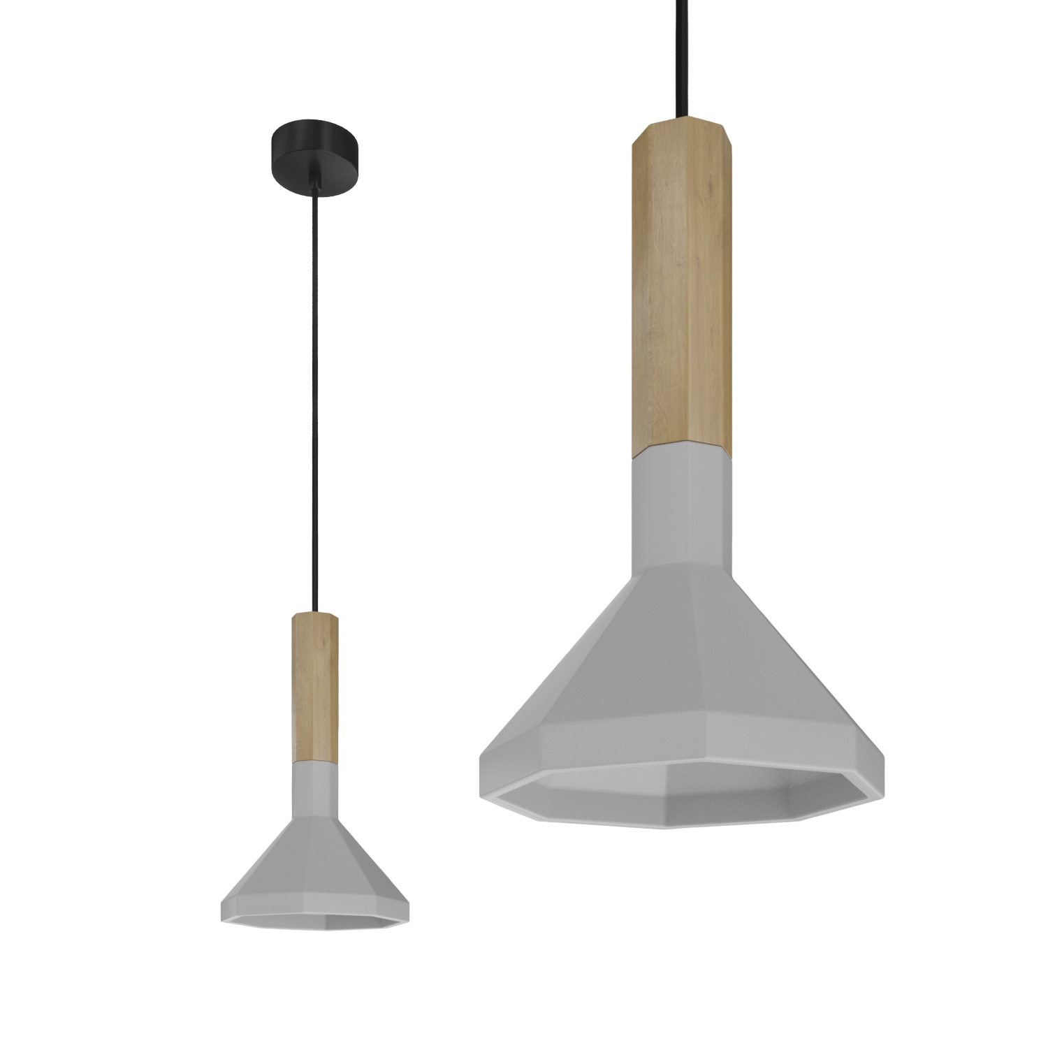 Подвесной накладной светильник Ledron SCOPE C Wood 185 (4955)