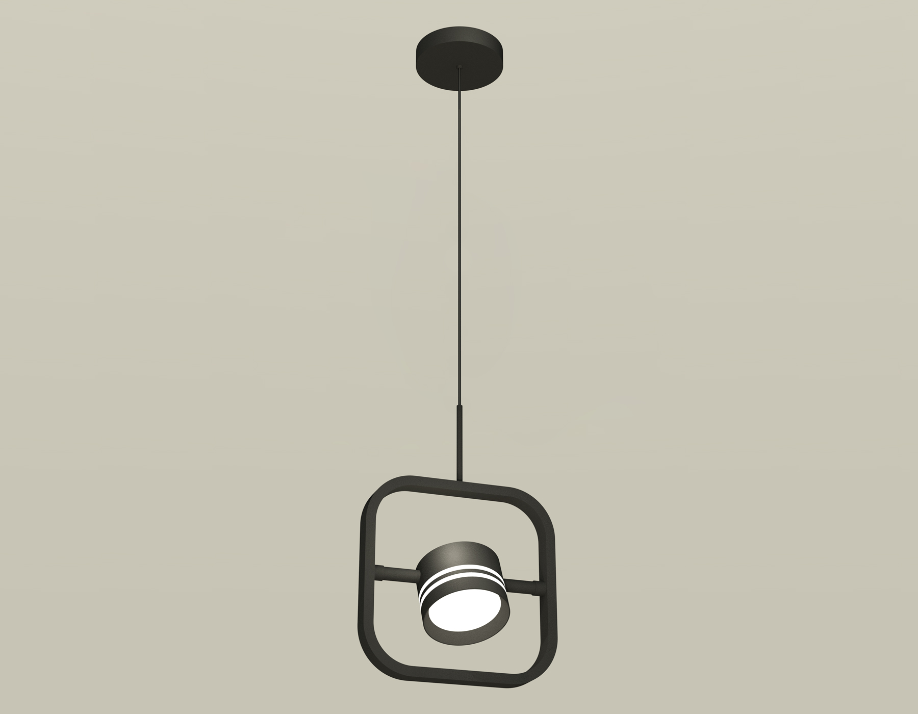 Комплект подвесного поворотного светильника с акрилом XB9119154 SBK/FR черный песок/белый матовый GX53 (C9119, N8478)