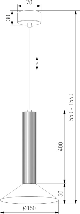 Подвесной светильник Elektrostandard Fest 50315 LED 7W 3000K графит (a068826)