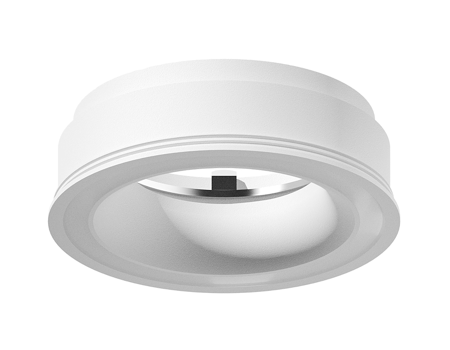 Насадка передняя для корпуса светильника с диаметром отверстия D70mm N7110 SWH белый песок D70*H28mm Out1mm MR16