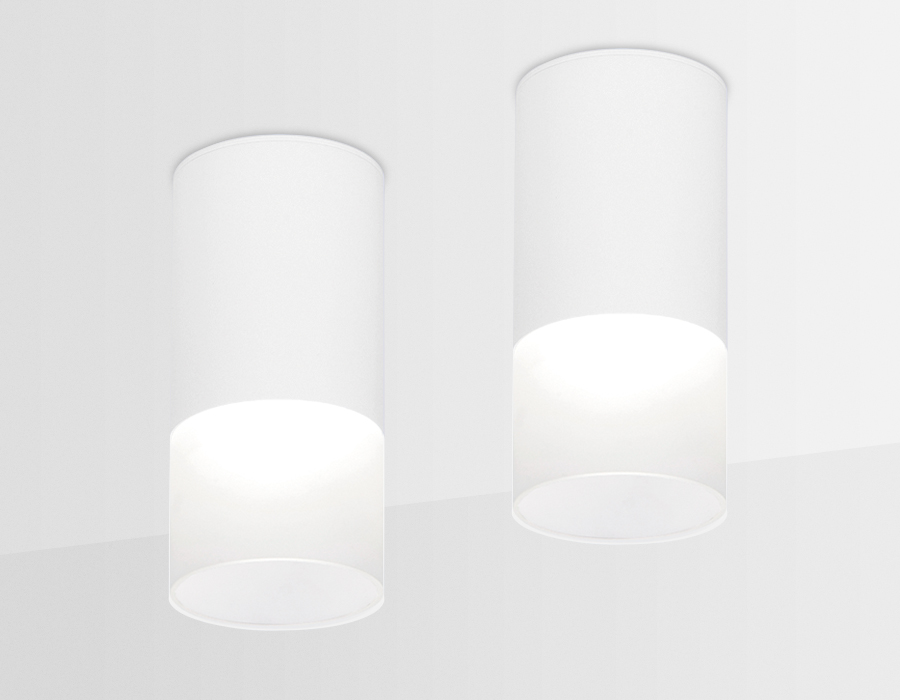 Накладной светодиодный точечный светильник TN231 WH/S белый/песок LED 4200K 7W D70*150