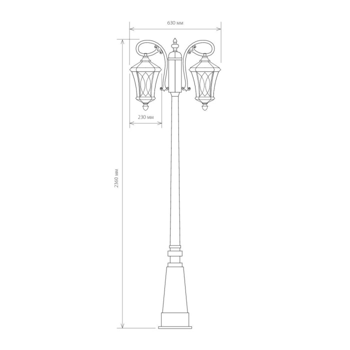 Наземный фонарь F2 капучино Elektrostandard Virgo GLXT-1450F2 (electrostandart_a031925)