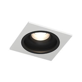 Встраиваемый светодиодный светильник LEVEL SQ White-Black TRIAC 4000K (10655)