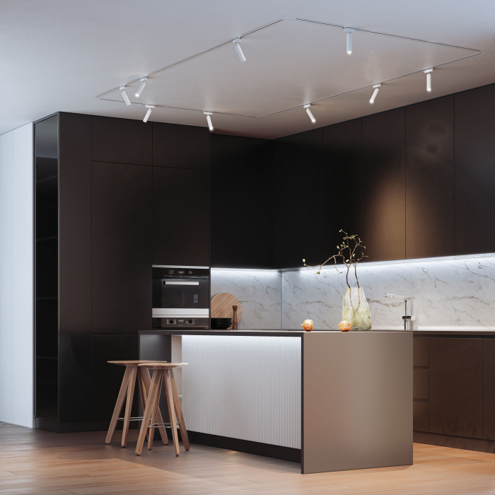 Трековый светильник однофазный Elektrostandard Pika белый 6W 4000K 8511001 однофазный (a065268)