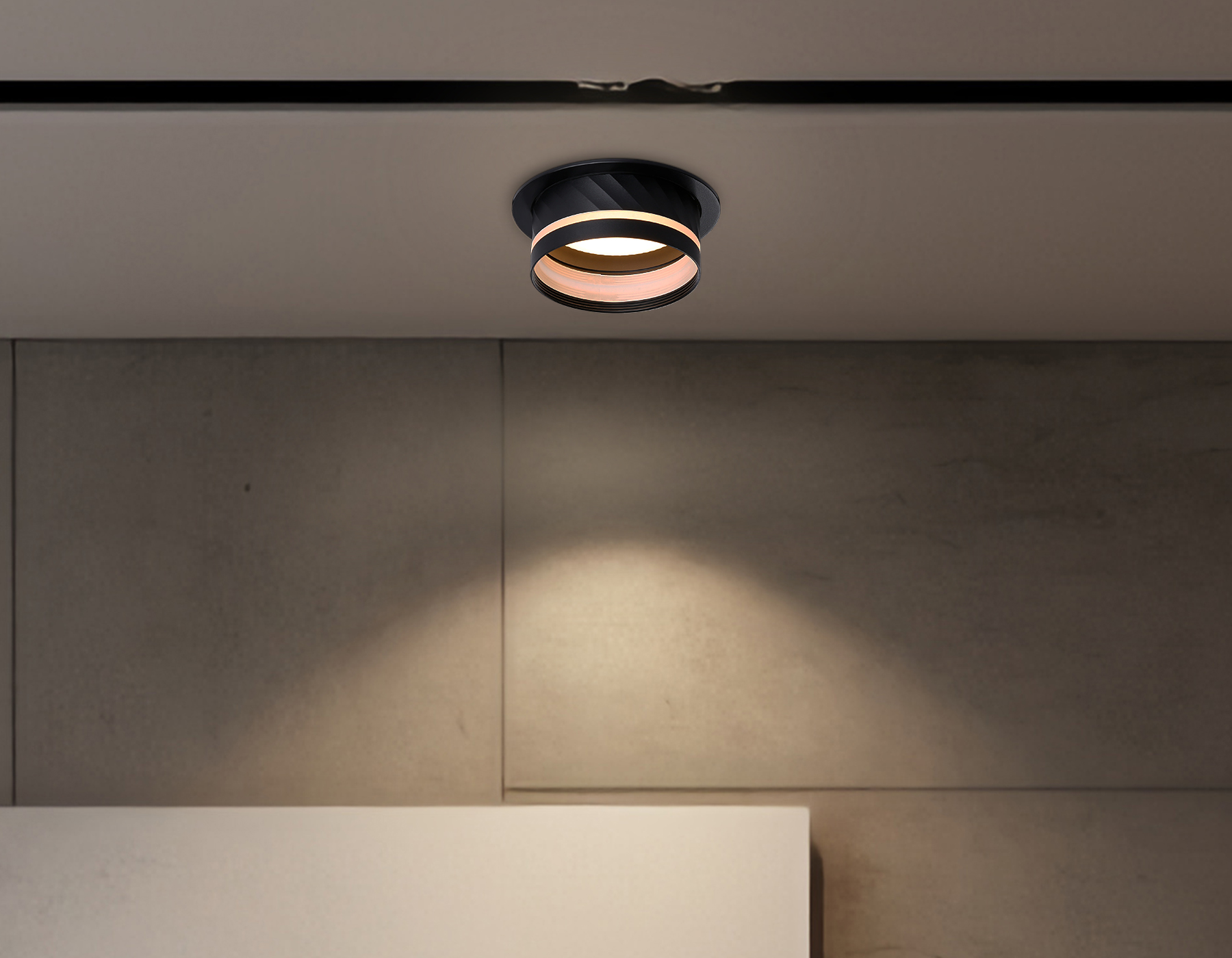 Светильник встраиваемый TN5219 BK черный GX53 D110*50