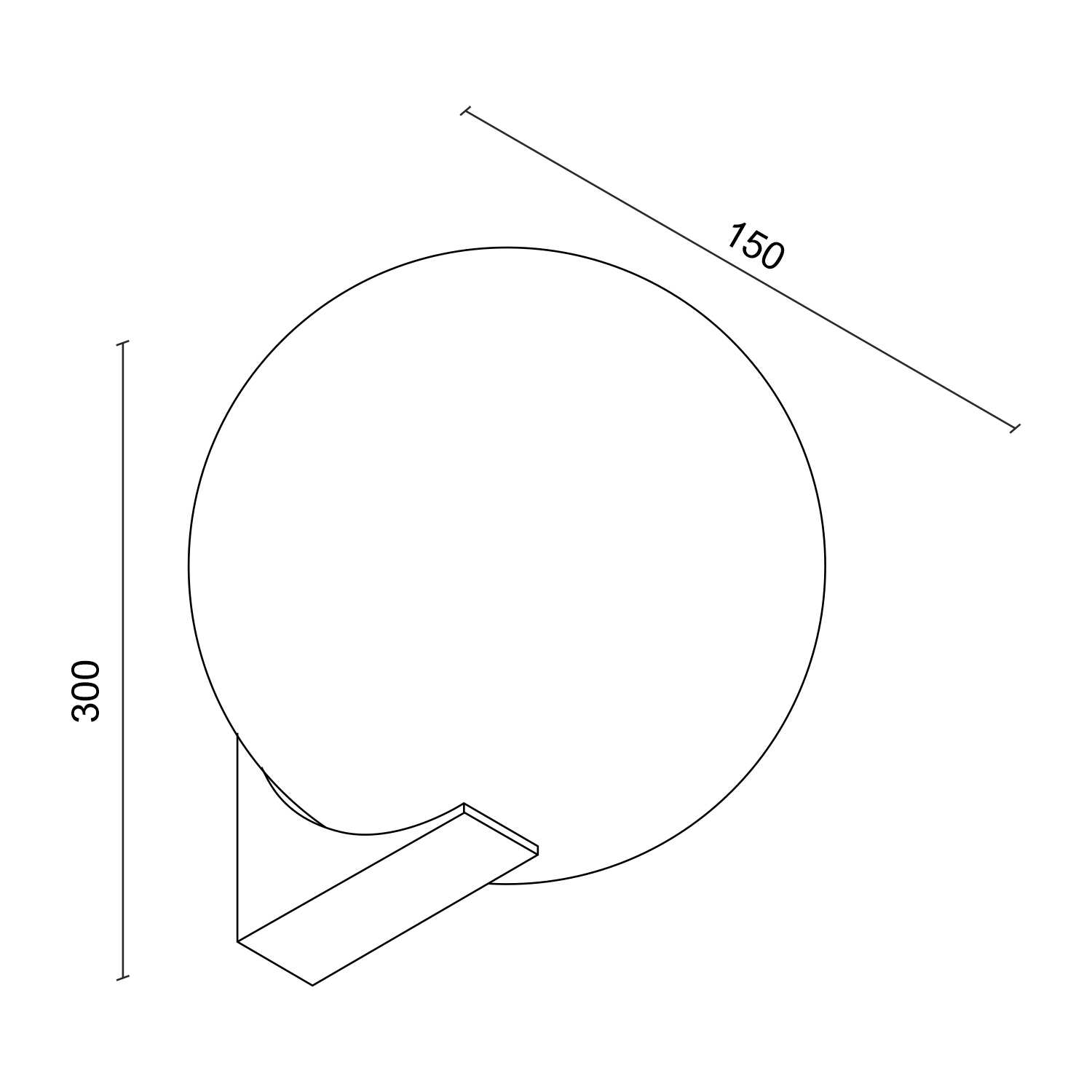 Настенный светильник под сменную лампу Ledron 10560W1 (3039)
