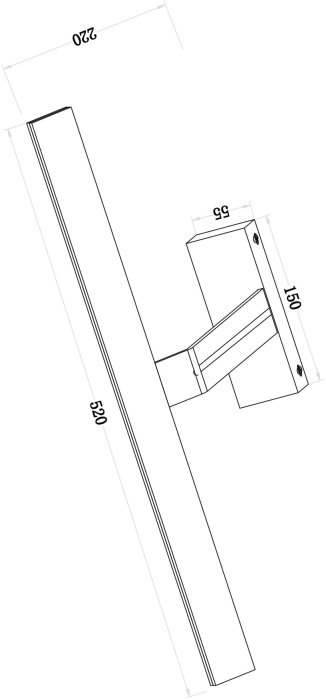 Подсветка для картин светодиодный Decart MIR010WL-L12W4K (mir010wl-l12w4k)