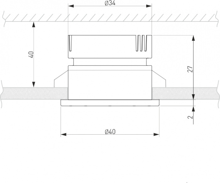 Точечный светильник Kary 25025LED (a056777)