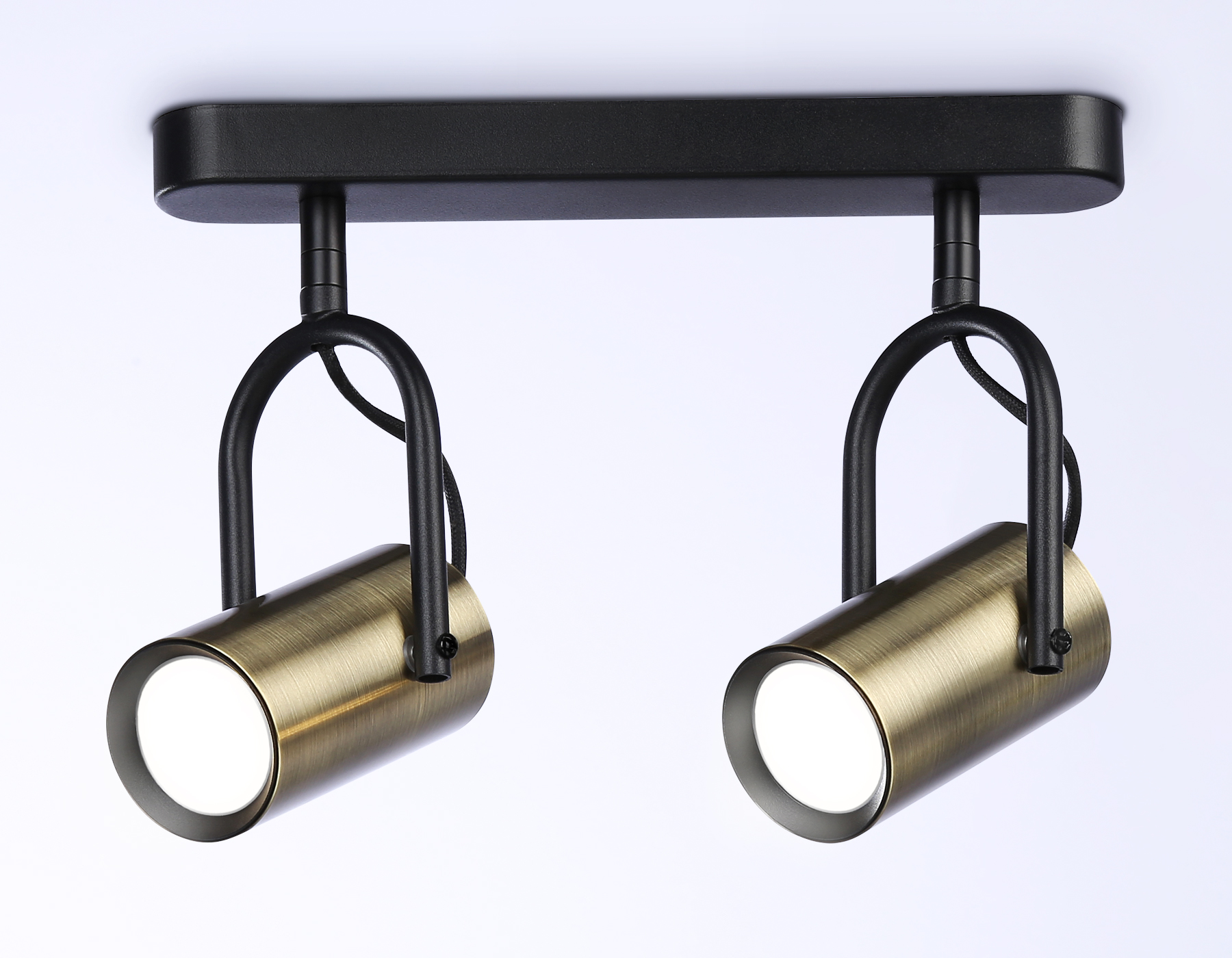 Накладной поворотный спот со сменной лампой GU10 TA13194/2 BK/SB черный/бронза GU10/2 max 12W 260*100*195