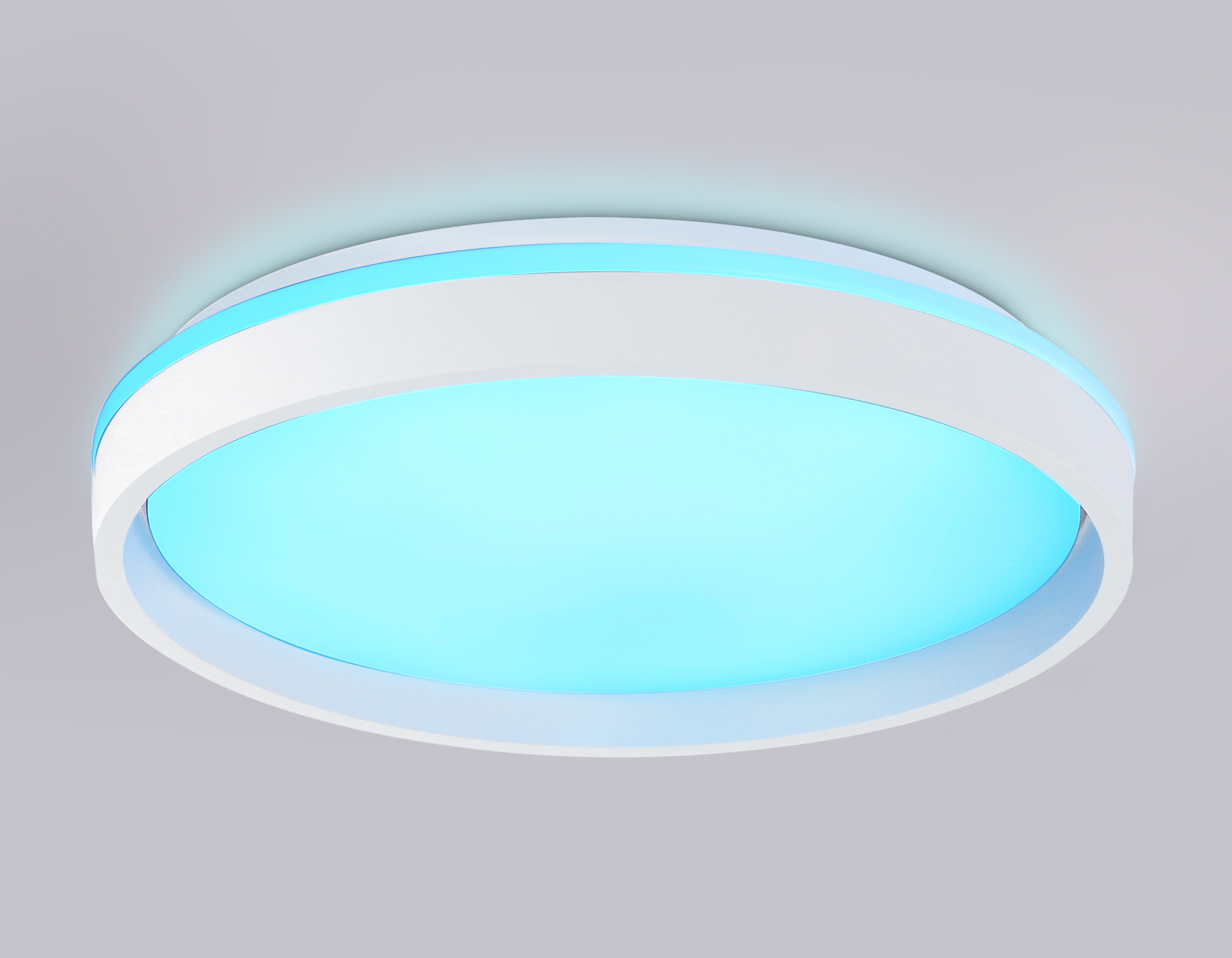 Светодиодный светильник RGB с пультом управления FZ607 WH/GD белый/золото IP20 66W 3000K-6500K+RGB D490*85 (ПДУ ИК)