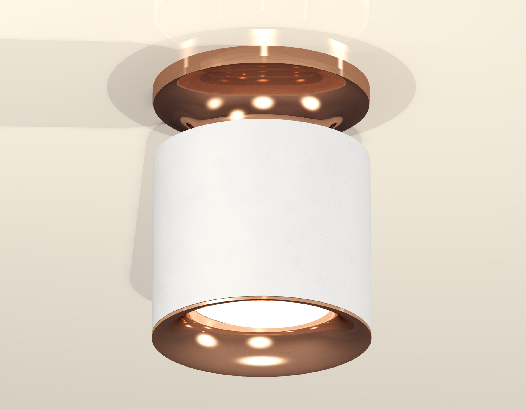 Комплект накладного светильника XS7401142 SWH/PPG белый песок/золото розовое полированное MR16 GU5.3 (N7930, C7401, N7015)