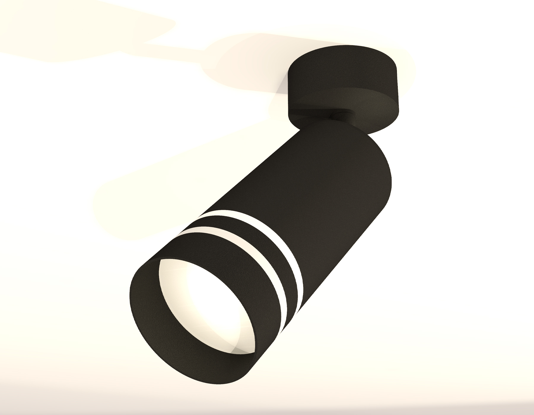 Комплект поворотного светильника с акрилом XM6323015 SBK/FR черный песок/белый матовый MR16 GU5.3 (A2210, C6323, N6236)