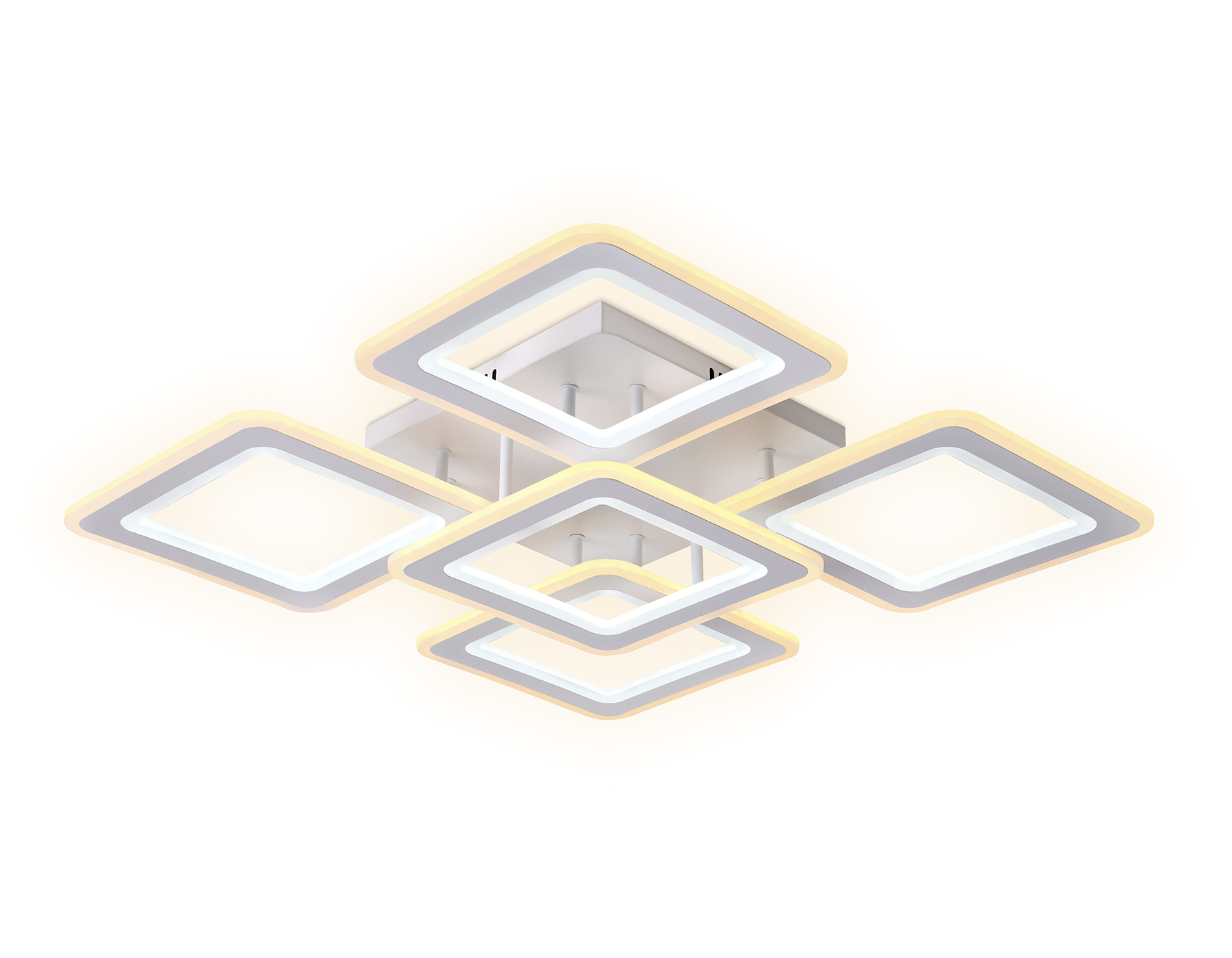 Потолочный светодиодный светильник с пультом FA866/4+1 WH белый 218W 3000K-6400K 820*820*120 (ПДУ РАДИО 2.4G)