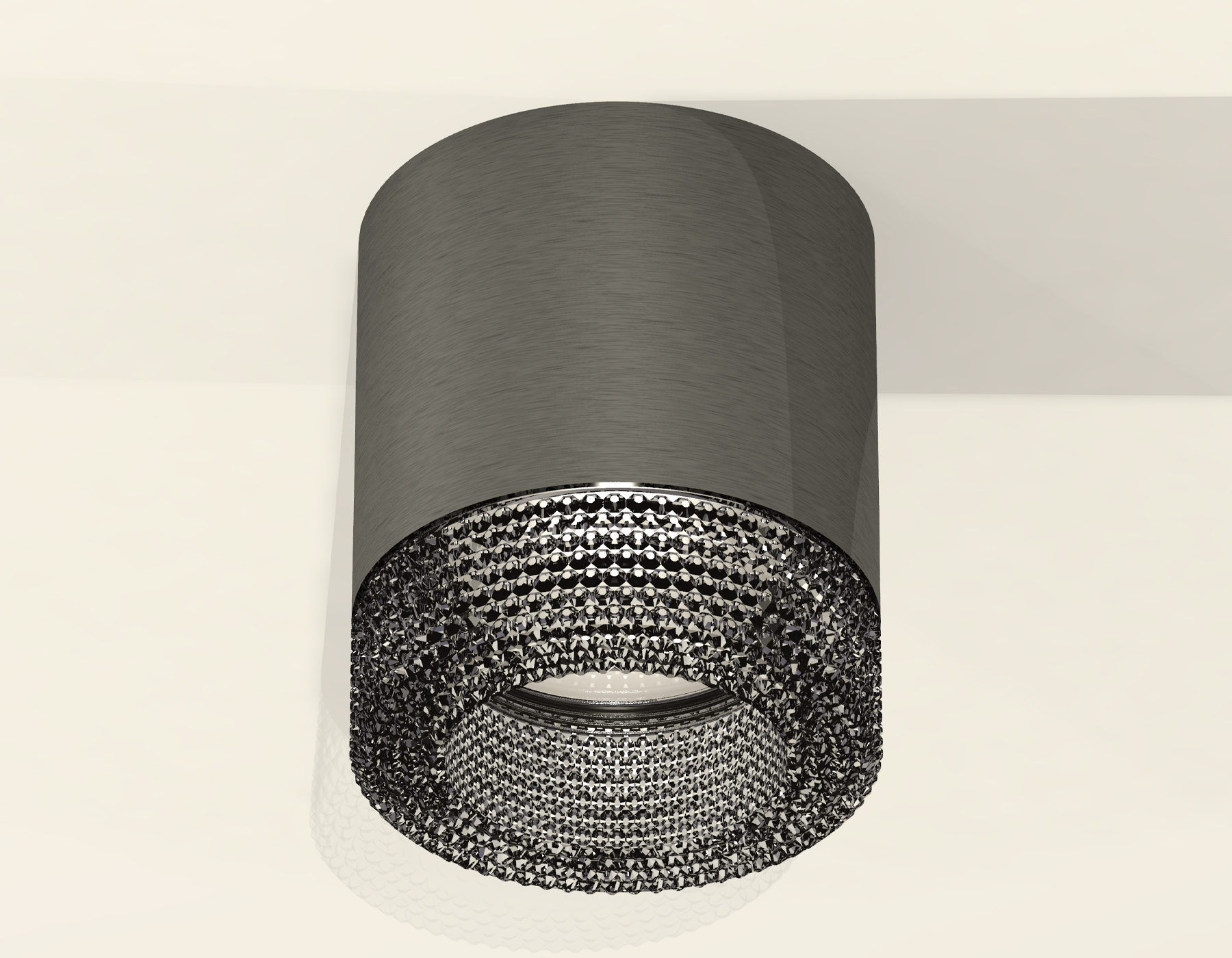 Комплект накладного светильника с композитным хрусталем XS7403004 DCH/BK черный хром/тонированный MR16 GU5.3 (C7403, N7192)