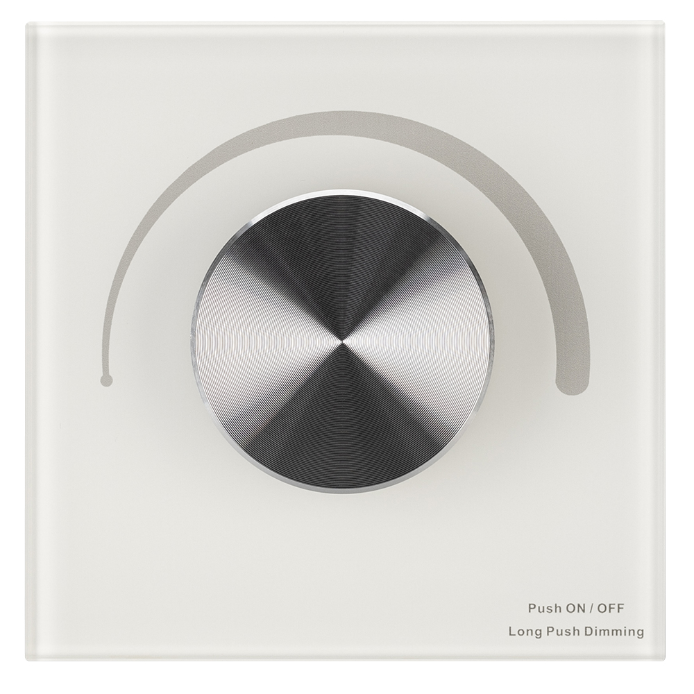 Панель SMART-P37-DIM-IN White (230V, 1.2A, TRIAC, Rotary, 2.4G) (Arlight, IP20 Пластик, 5 лет) 027115