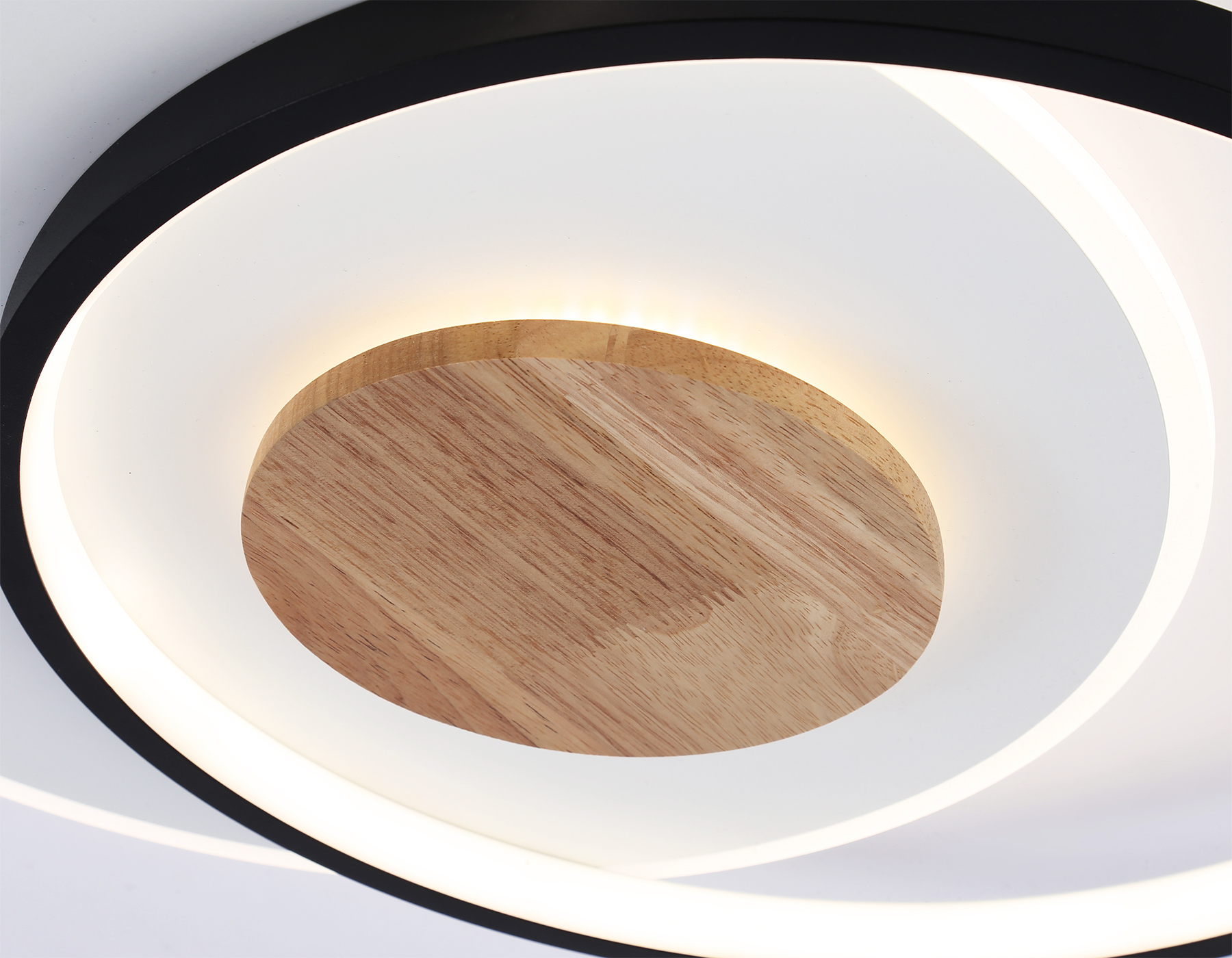 Светильник светодиодный потолочный FL4789 WH/BK/WD белый/черный/дерево 54W 3000-6000K 460*365*45 (без ПДУ)