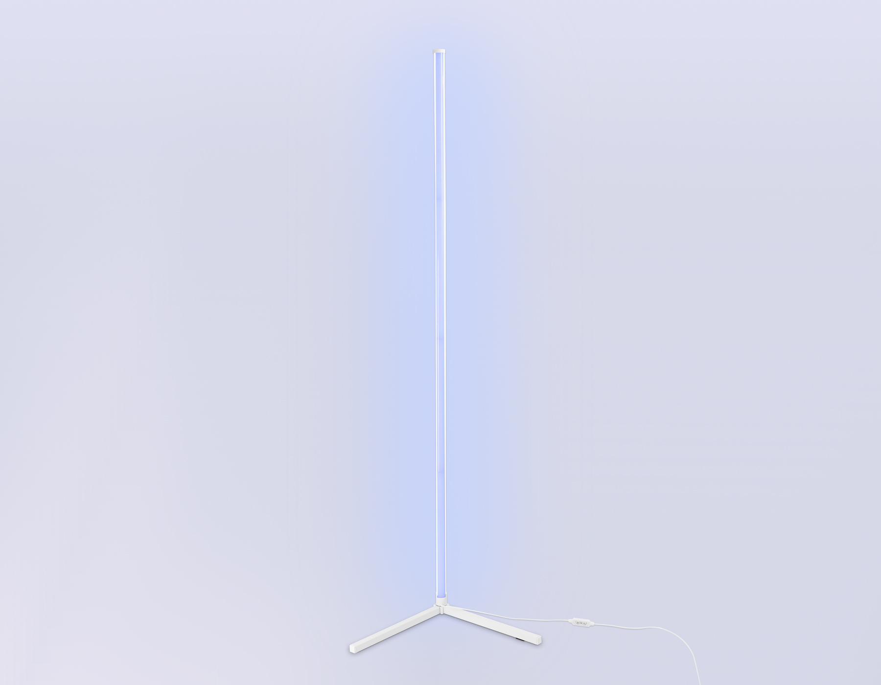 Светильник светодиодный напольный RGB с пультом FL8025 WH белый LED 20W RGB D32*1650 (ПДУ РАДИО 2.4G)