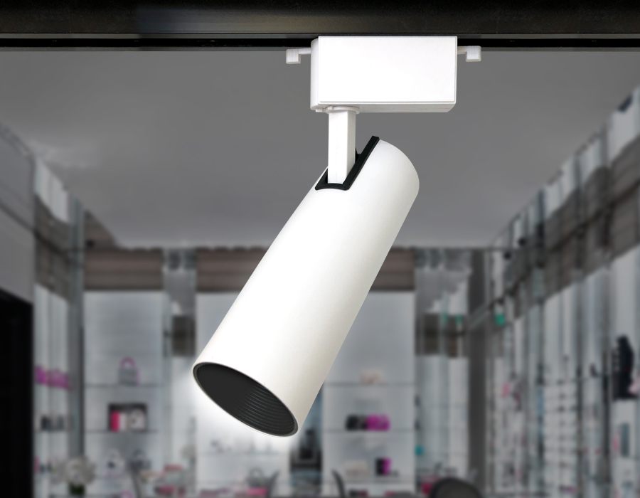 Трековый однофазный светодиодный светильник GL5853 WH/BK белый/черный LED 30W 4200K 24°