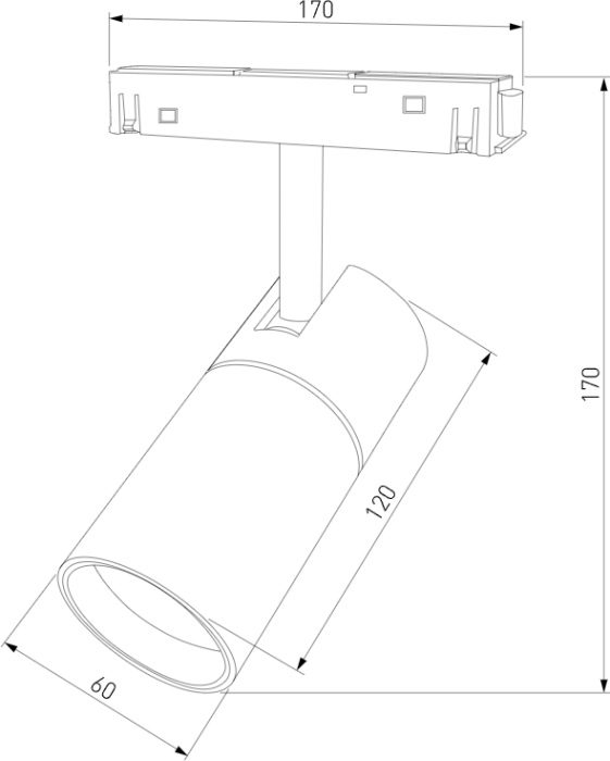 Трековый светильник Slim Magnetic 8501201 (a057200)
