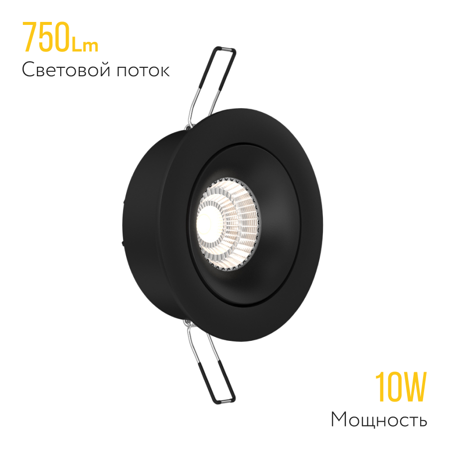 Встраиваемый поворотный светодиодный светильник Ledron LD0030-10W-B (8394)