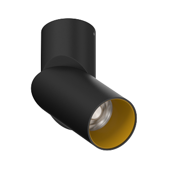 Накладной поворотный светодиодный светильник Ledron CSU0809 Black-Gold TRIAC (10113)