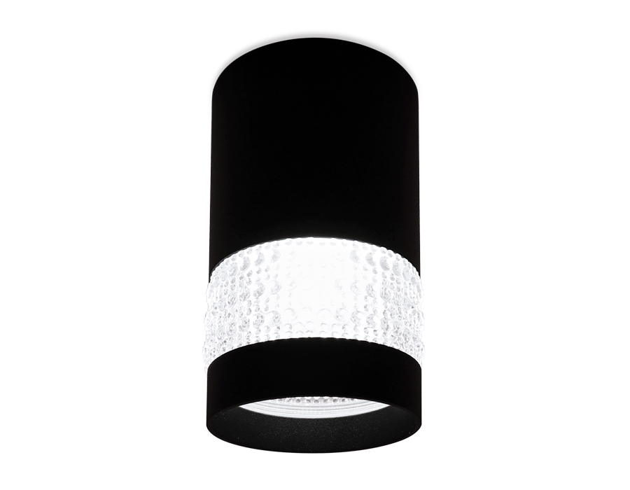 Накладной точечный светильник GU5.3 TN374 SBK черный песок GU5.3 D65*117