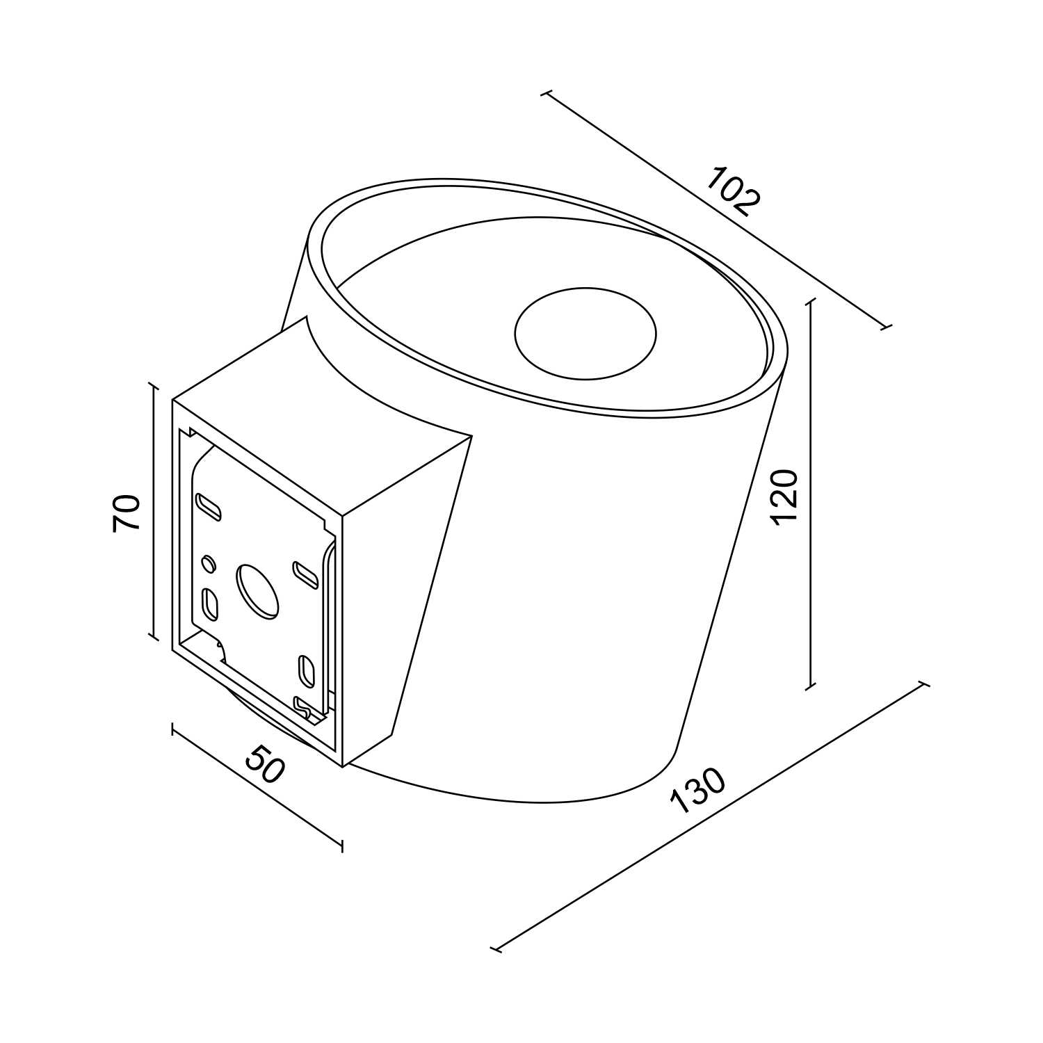 Настенный светодиодный светильник Ledron COME Black-Gold (2892)