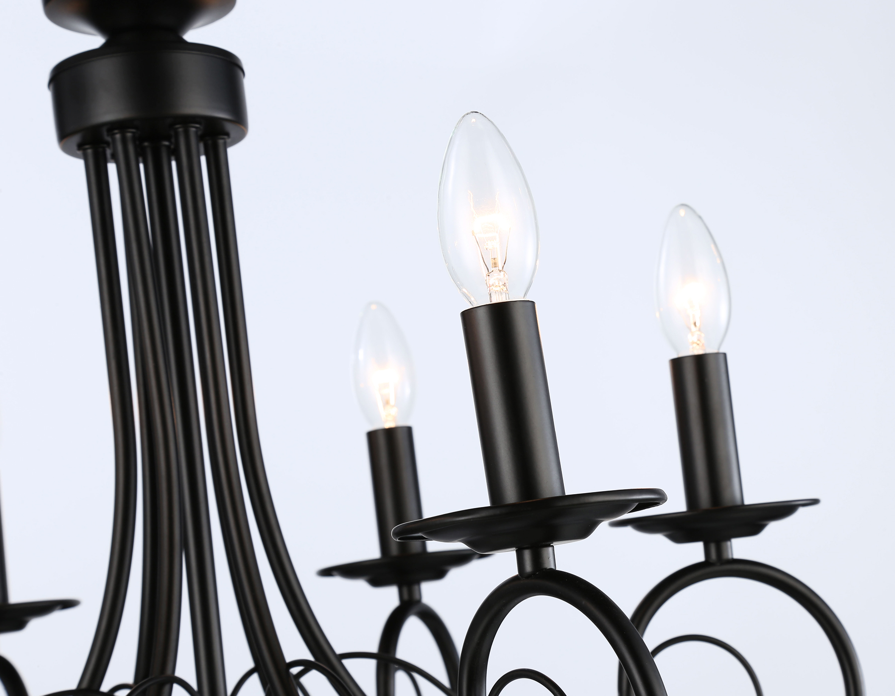 Подвесная люстра TR9612/6 BK черный E14/6 max 40W D560*650