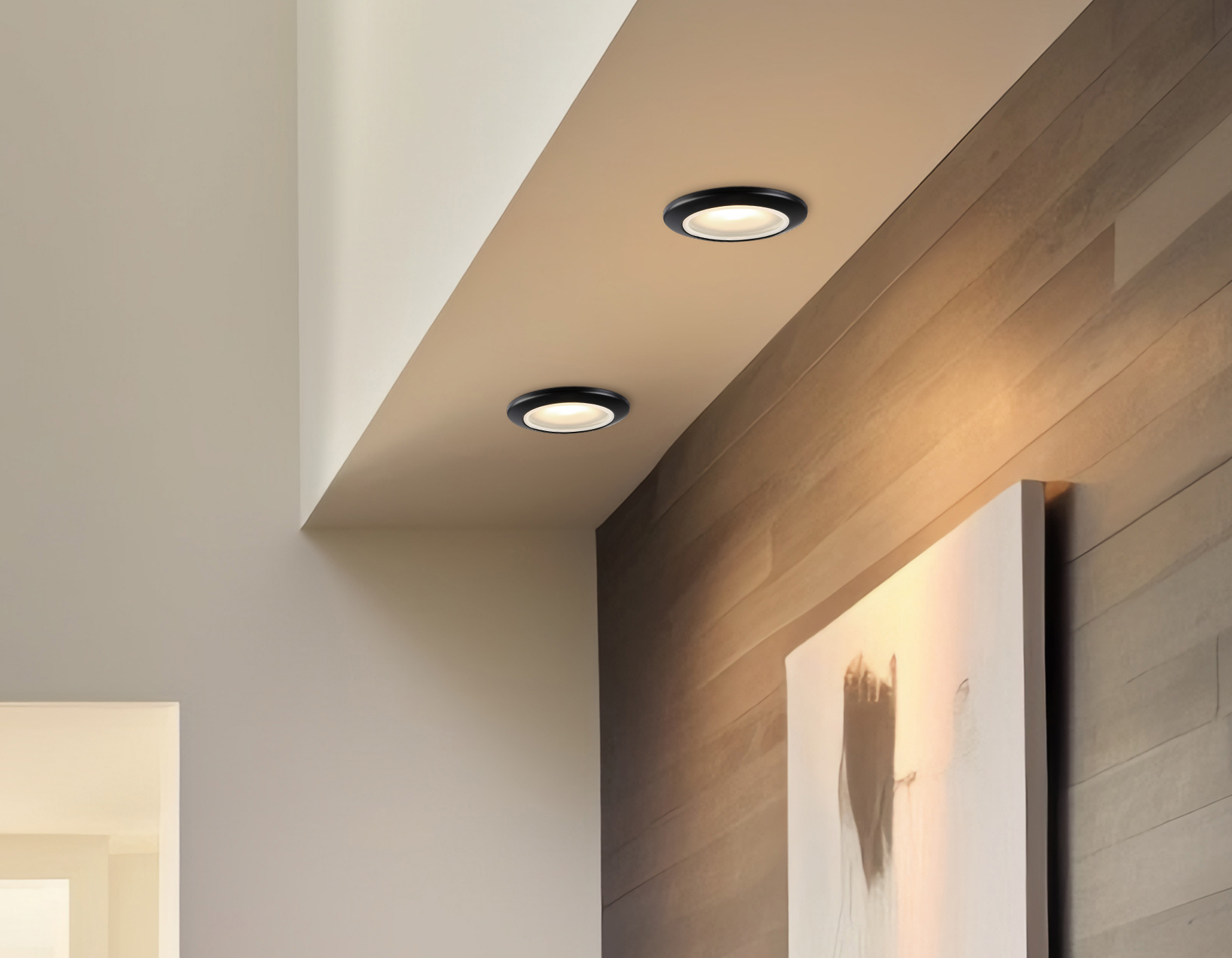 Светильник встраиваемый IP44 с высокой степенью пылевлагозащиты TN111 BK черный IP44 GU5.3 D93*33