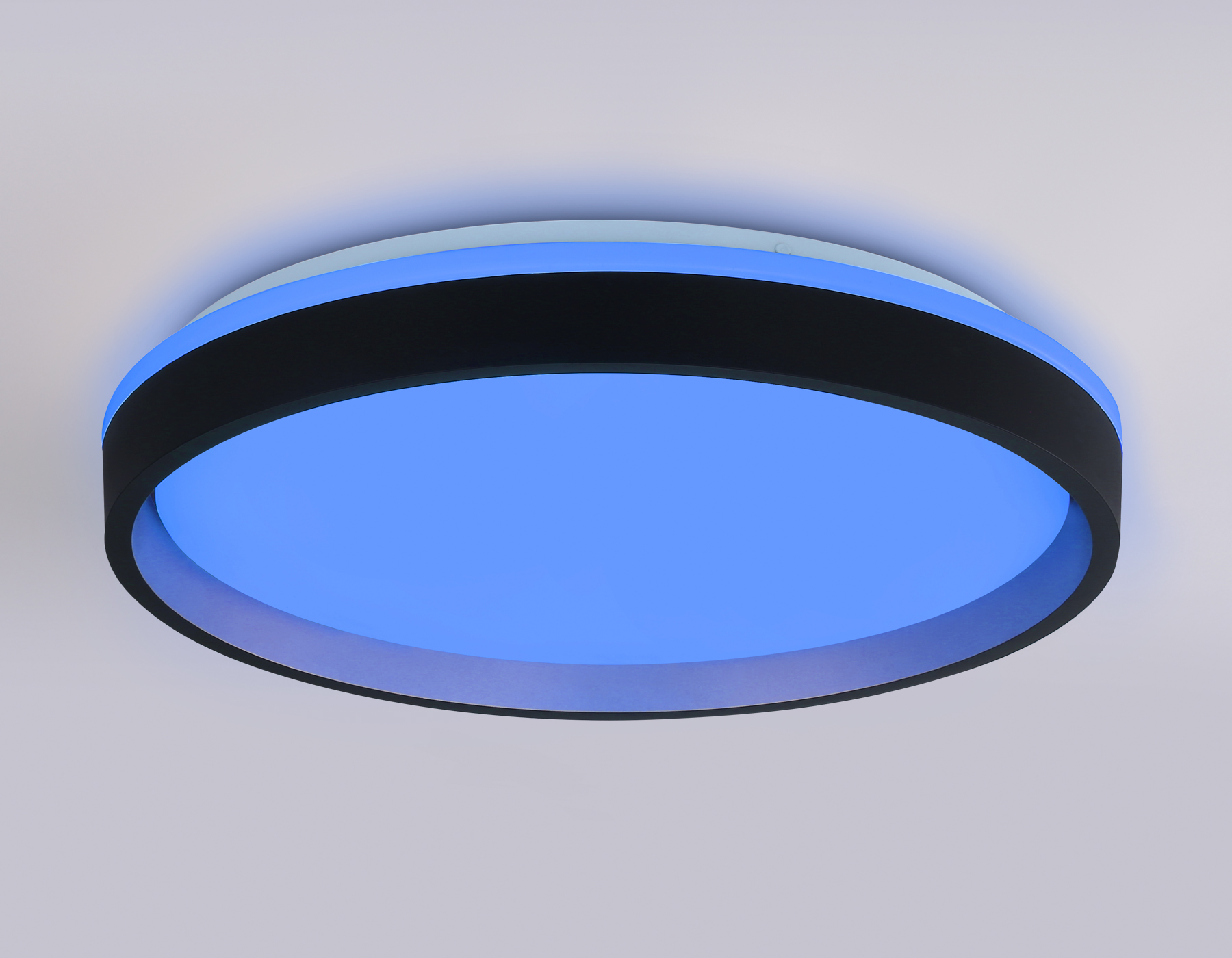 Светодиодный светильник RGB с пультом управления FZ610 BK/GD черный/золото IP20 66W 3000K-6500K+RGB D490*85 (ПДУ ИК)