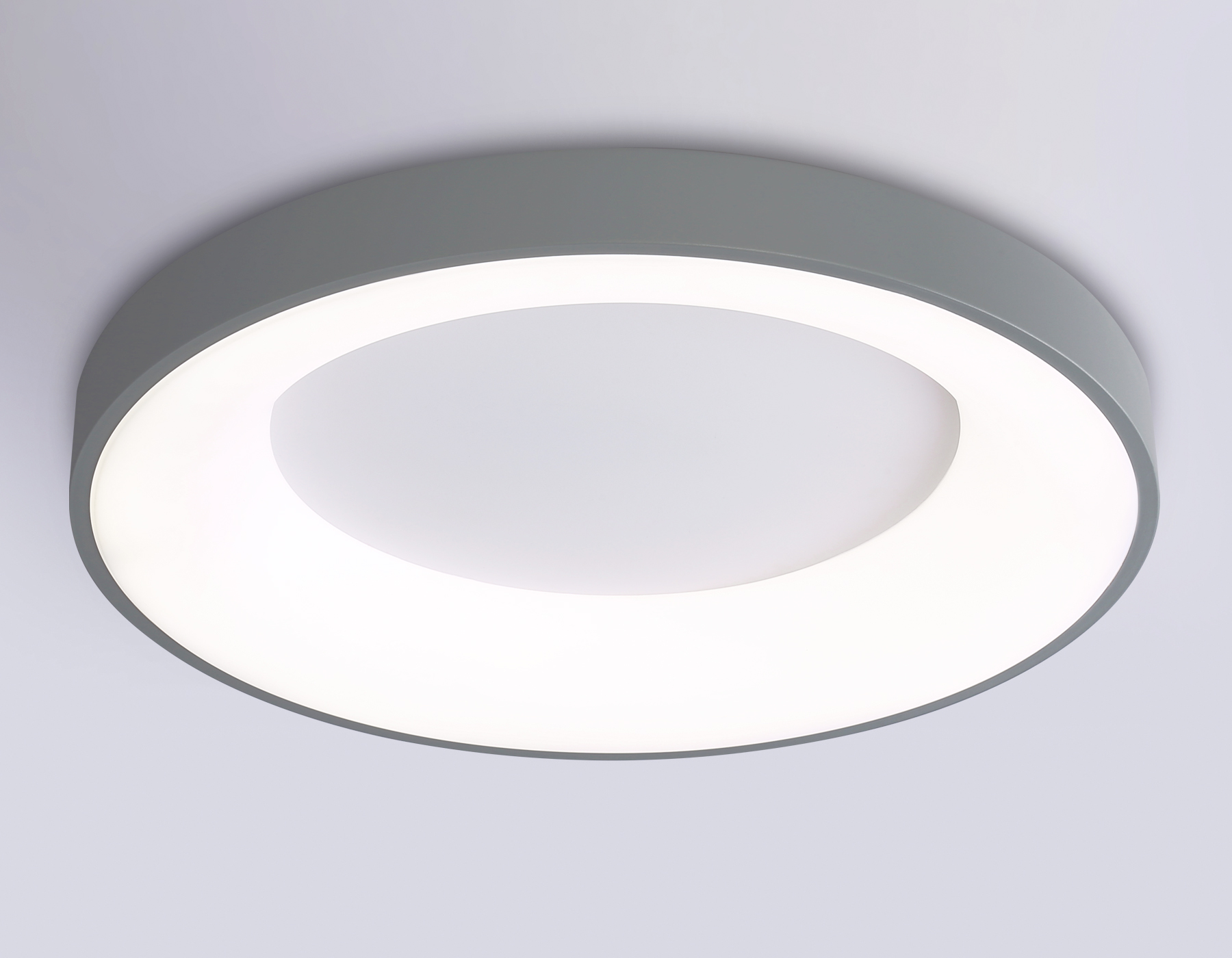 Потолочный светодиодный светильник с пультом FZ1402 GR серый IP20 48W 3000K-6500K D500*50 (ПДУ ИК)