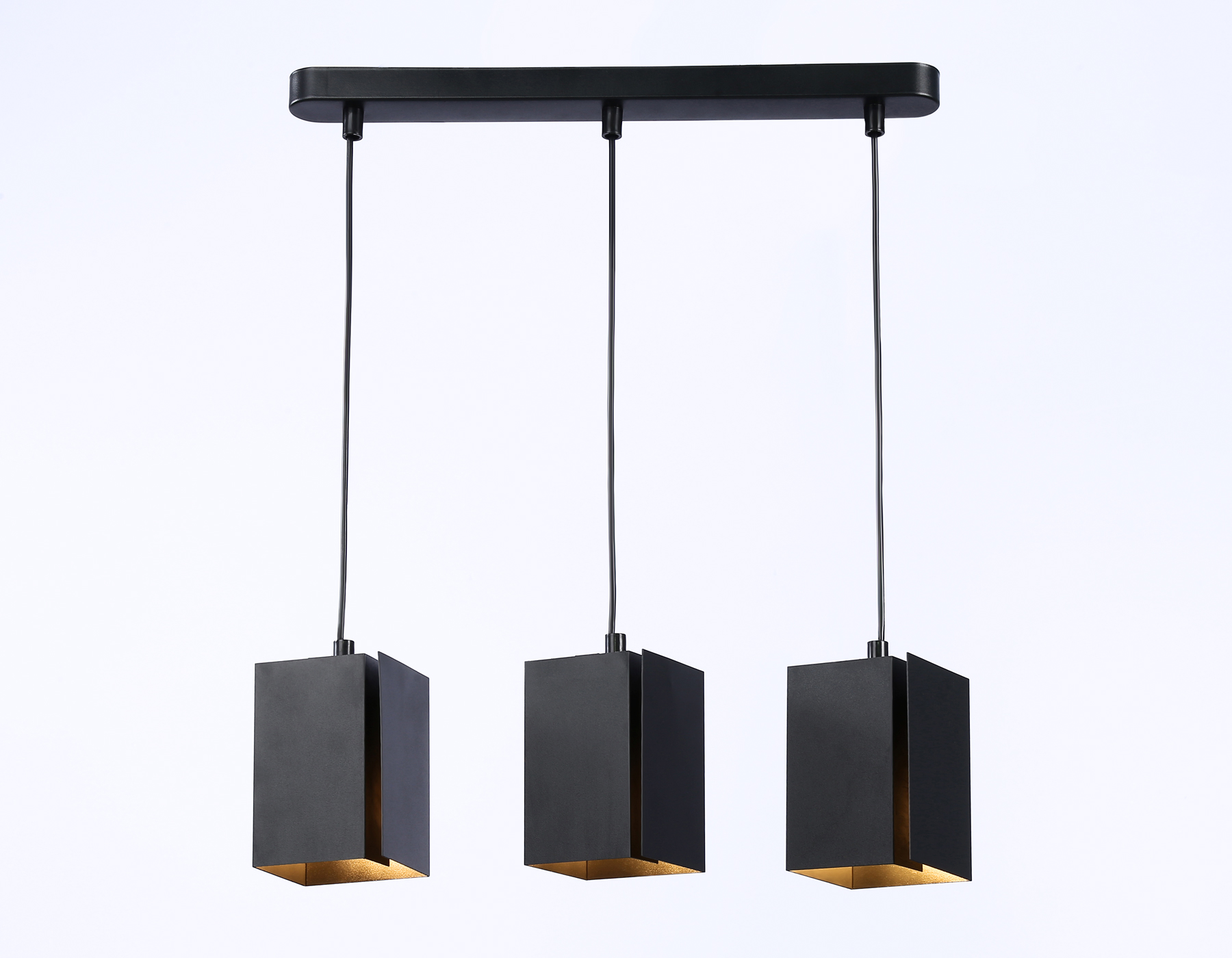 Светильник подвесной со сменной лампой G9 TN5141/3 BK черный E27/3 max 40W 400*80*1150